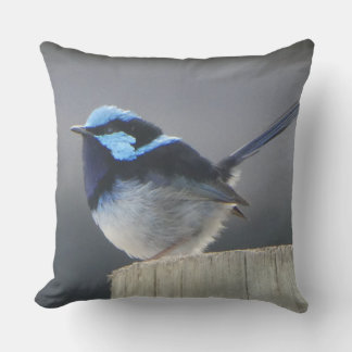 Cute Superb Fairywren Cushion Kissen