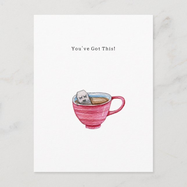 Cute Support Encouragement You've Got This Card. Postkarte (Vorderseite)