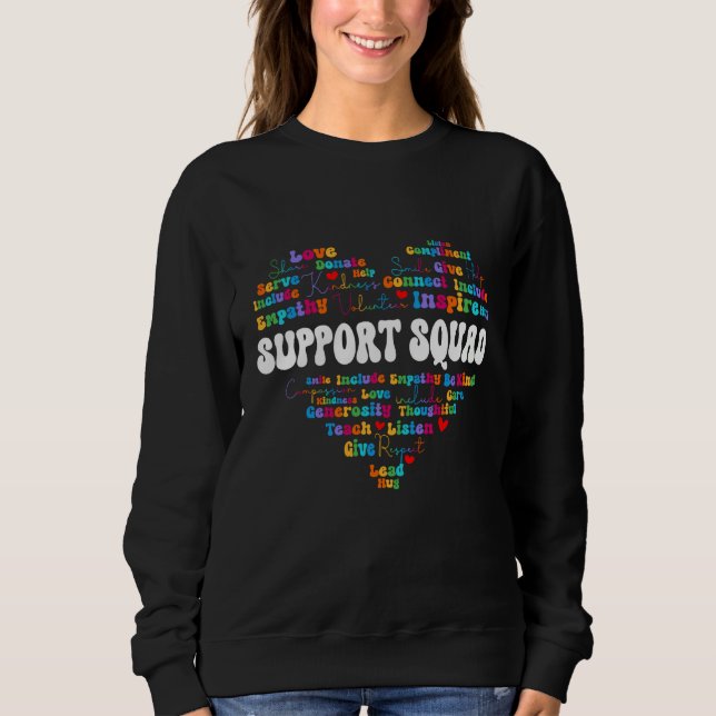 Cute Support Squad Appreciation Week back to schoo Sweatshirt (Vorderseite)