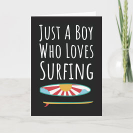 Cute Surfing Cards For Baby Boys Surfer Kids Ocean Karte
