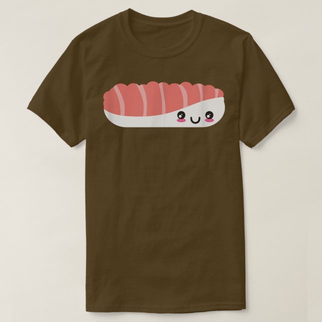 Cute Sushi Face Nigiri Maki Salmon Sashimi Japan F T-Shirt (Design vorne)