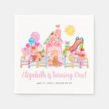 Cute Sweet Celebration Candyland Kids Birthday