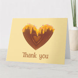 Cute Sweet Folded Thank You Card Dankeskarte