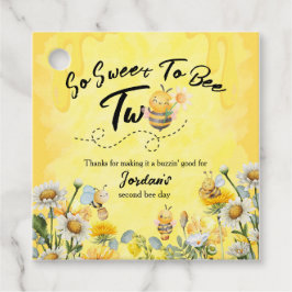 Cute Sweet To Bee Two Wildflower 1st birthday Geschenkanhänger