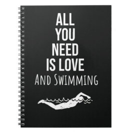 Cute Swimming Gifts Sports Quote Inspirational  Notizblock