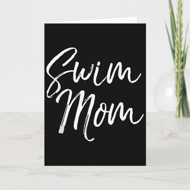 Cute Swimming Mom Mother's Day Gift For Swimmers S Karte (Vorderseite)
