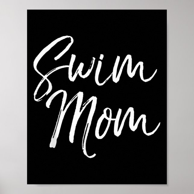 Cute Swimming Mom Mother's Day Gift For Swimmers S Poster (Vorne)