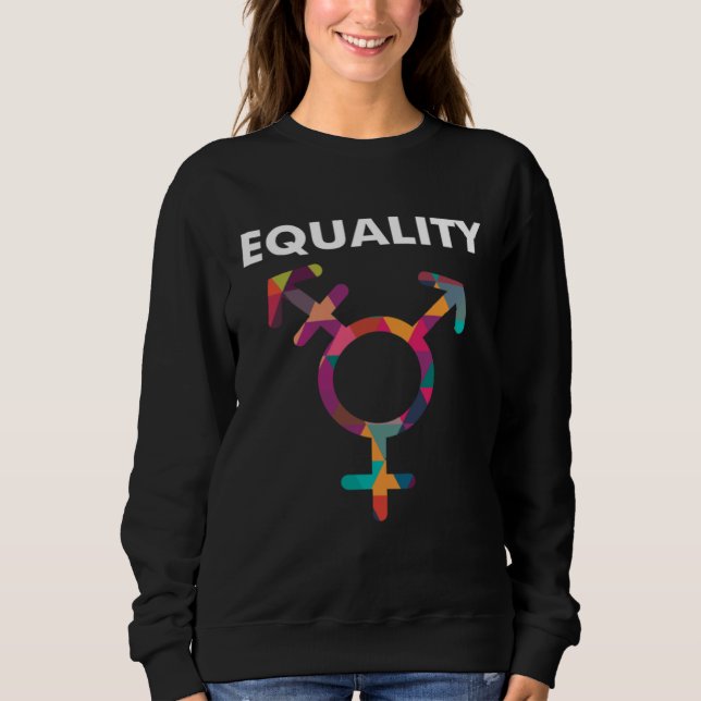 Cute Symbol LGBT Support Transgender Gay Pride Sweatshirt (Vorderseite)