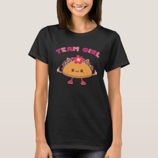 Cute Tacos Mexican Gender Reveal Team girl kid gir T-Shirt