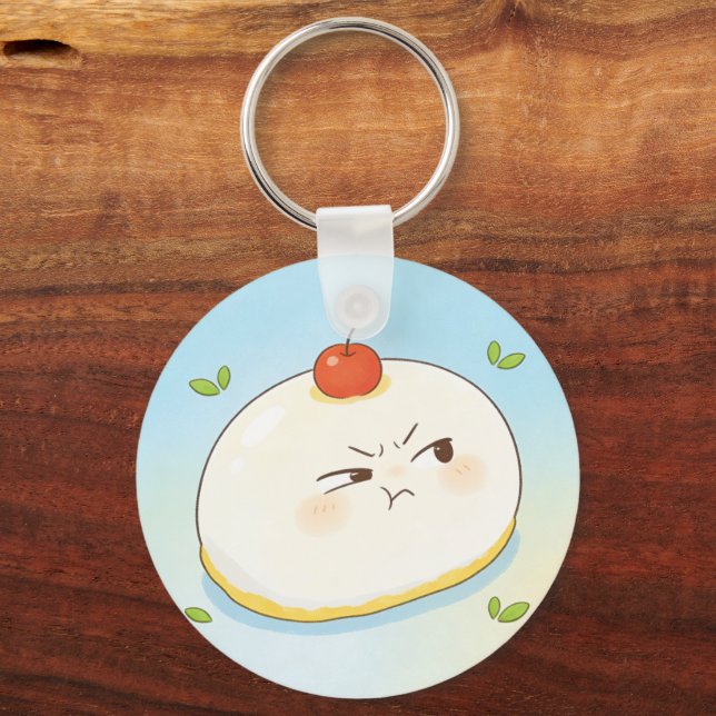 Cute Tamago Tofu Keychain Schlüsselanhänger (Vorderseite)
