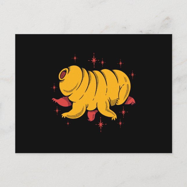 Cute tardigrade postkarte (Vorderseite)