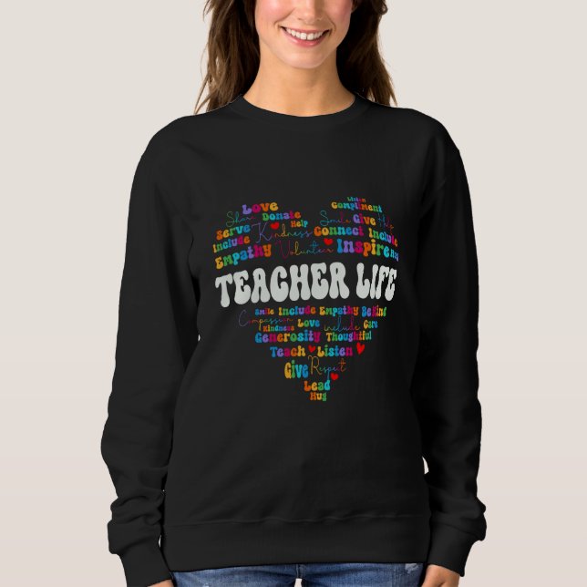 Cute Teacher Life Appreciation Week back to school Sweatshirt (Vorderseite)