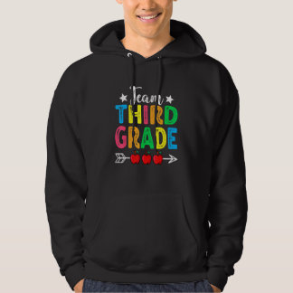 Cute Team Third Grade Teachers Students Back To Sc Hoodie