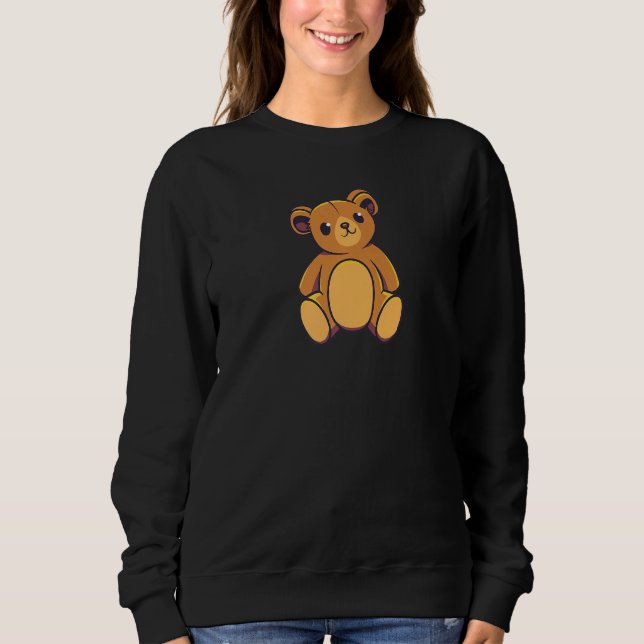 Cute Teddy Bear Brown Bear Teddy  Men Women And Ch Sweatshirt (Vorderseite)