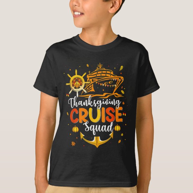 Cute Thanksgiving Cruise Squad Matching Family Vac T-Shirt (Vorderseite)