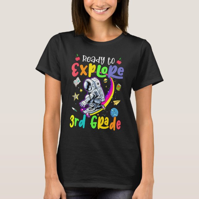 Cute third grade crew Mermaid style for third grad T-Shirt (Vorderseite)