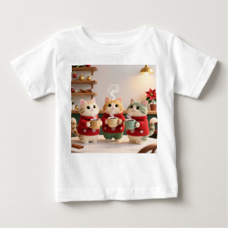 Cute Three Cats Baby Jersey T-Shirt
