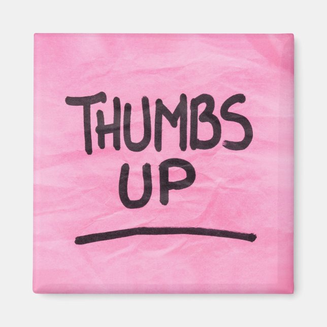 Cute Thumbs Up Graphics Cool Thumbs Up Image Magnet (Vorne)