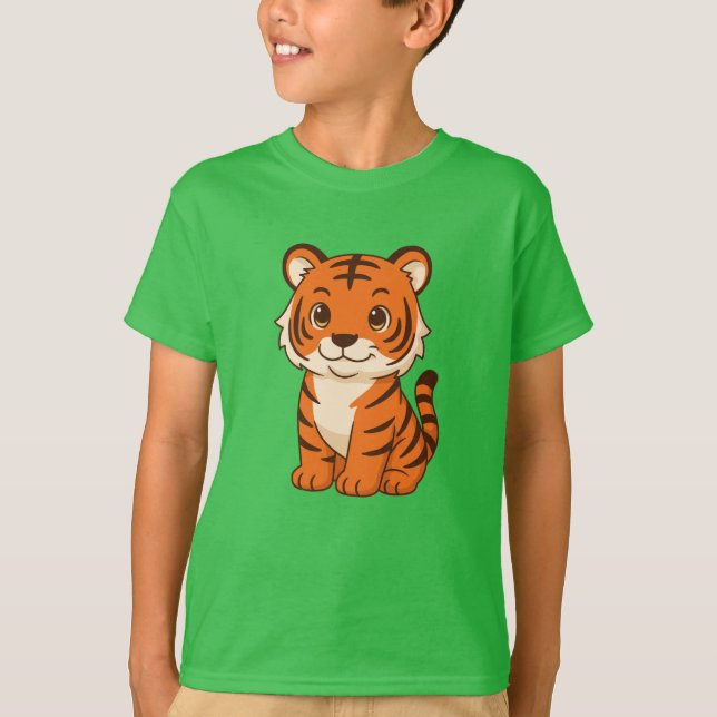 Cute Tiger Cub T-Shirt (Vorderseite)