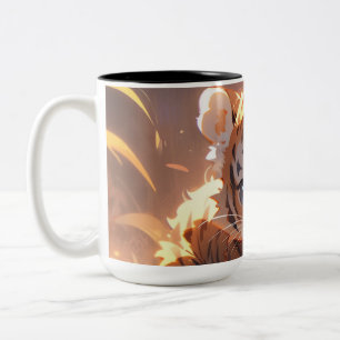 Cute Tiger Cub Zweifarbige Tasse