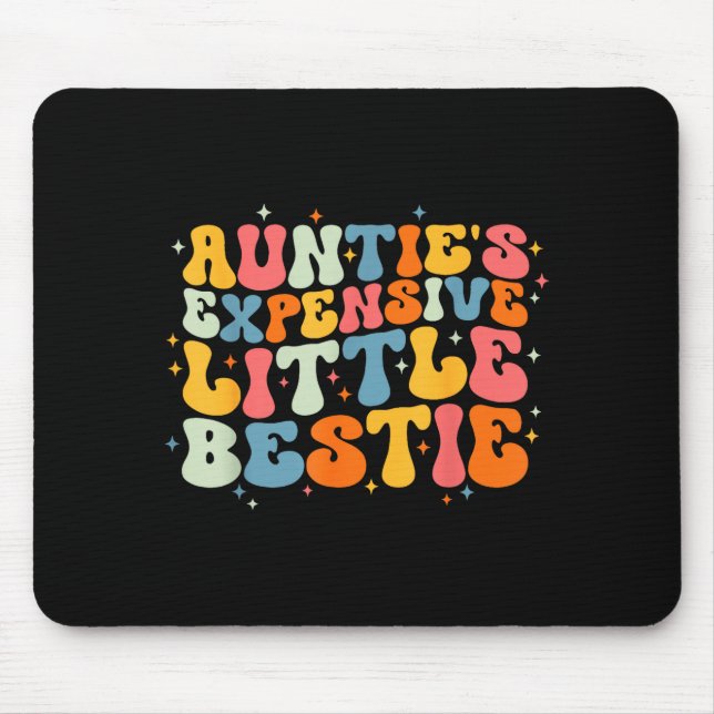 Cute Toddler Boy Girl Funny Aunties Expensive Litt Mousepad (Vorne)