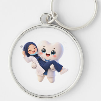 Cute Tooth Character Keychain | Dental Assistant H Schlüsselanhänger