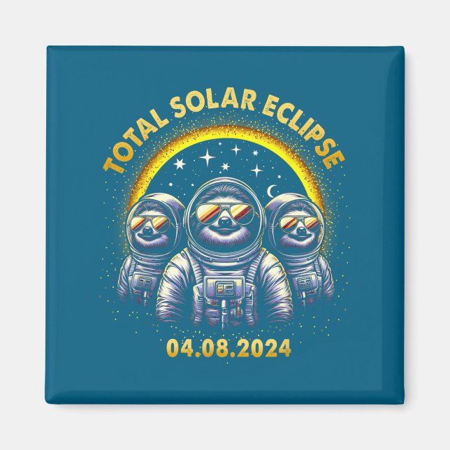 Cute Totale Sonnenfinsternis 04 08 Magnet (Vorne)