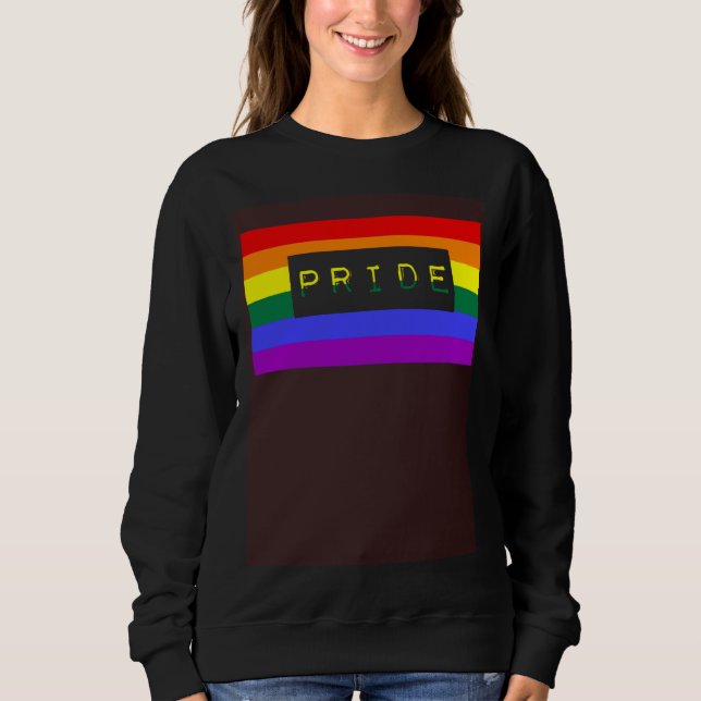 Cute Trendy Unique LGBTQ Gay Pride Flag Queer Quot Sweatshirt (Vorderseite)