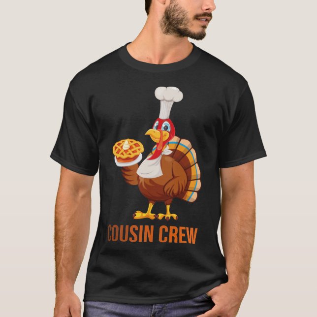 Cute Turkey Matching Thanksgiving Family Pajamas   T-Shirt (Vorderseite)