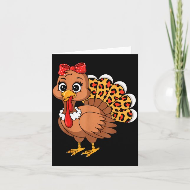 Cute Turkey Thanksgiving Lgrim Turkey Day Women Gi Karte (Vorderseite)