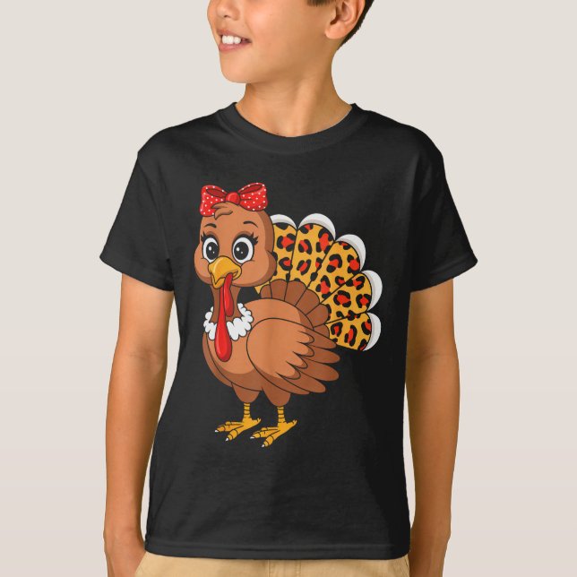 Cute Turkey Thanksgiving Lgrim Turkey Day Women Gi T-Shirt (Vorderseite)