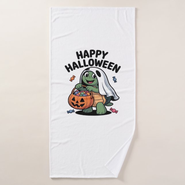 Cute Turtle Ghost Costume � Adorable Halloween Tri Badehandtuch (Badehandtuch)