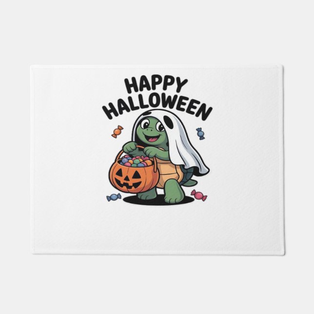 Cute Turtle Ghost Costume � Adorable Halloween Tri Fußmatte (Vorderseite)