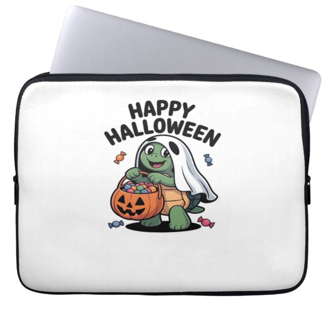 Cute Turtle Ghost Costume � Adorable Halloween Tri Laptopschutzhülle (Vorderseite)