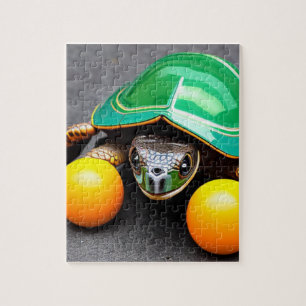 Cute Turtle with pool balls Puzzle