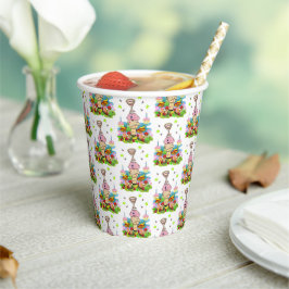 Cute Twin Cupcake Happy Birthday Paper Cup Pappbecher