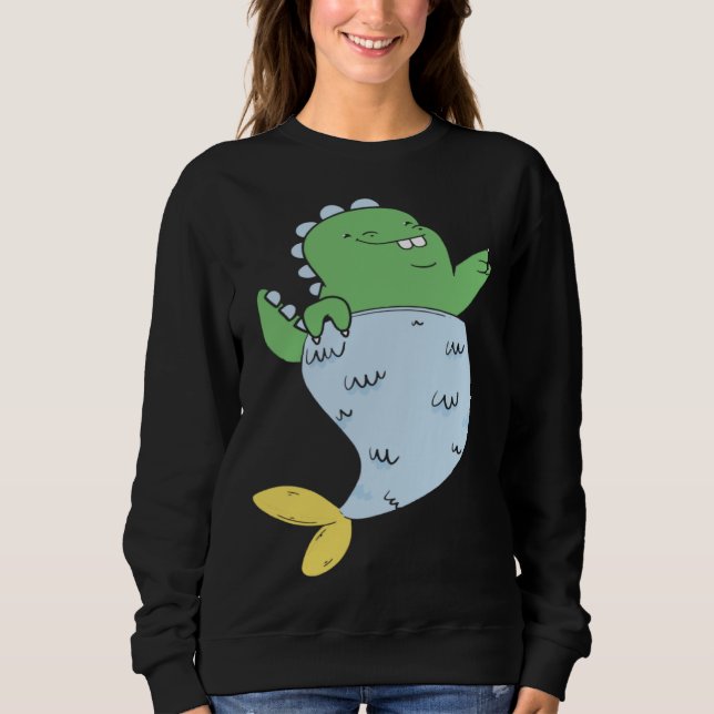 Cute Tyrannosaurus Merlady Sweatshirt (Vorderseite)