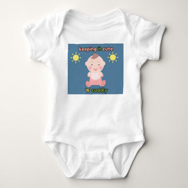 Cute und Kuschelig halten Baby Strampler (Vorderseite)