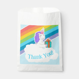 Cute Unicorn Rainbow Thank You  Geschenktütchen