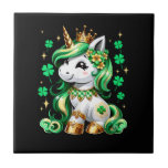 Cute Unicorn Shamrock St Patricks Day  Fliese<br><div class="desc">Cute Unicorn Shamrock St Patricks Day</div>