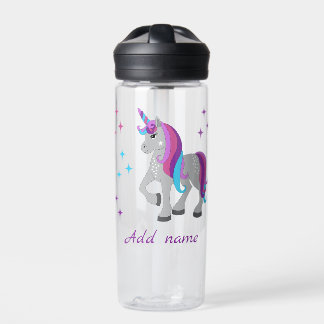 Cute Unicorn & Stars Trinkflasche
