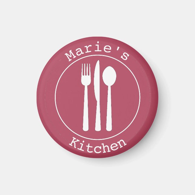 Cute Utensils Personalised Kitchen belongs to Magnet (Vorne)