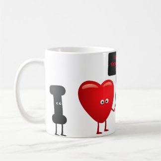 Cute Valentine Characters Mug - Happy Valentine's  Kaffeetasse