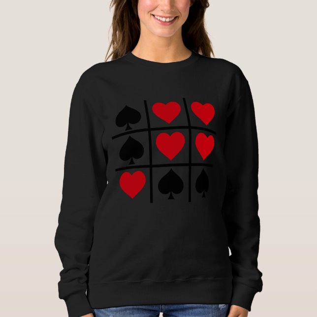 Cute Valentine Hearts Game Valentine's Day Romance Sweatshirt (Vorderseite)