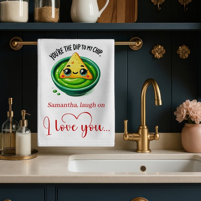 Cute Valentine Kitchen Towel Funny Food Quotes Geschirrtuch (Cute Valentine Kitchen Towel Funny Food Quotes)