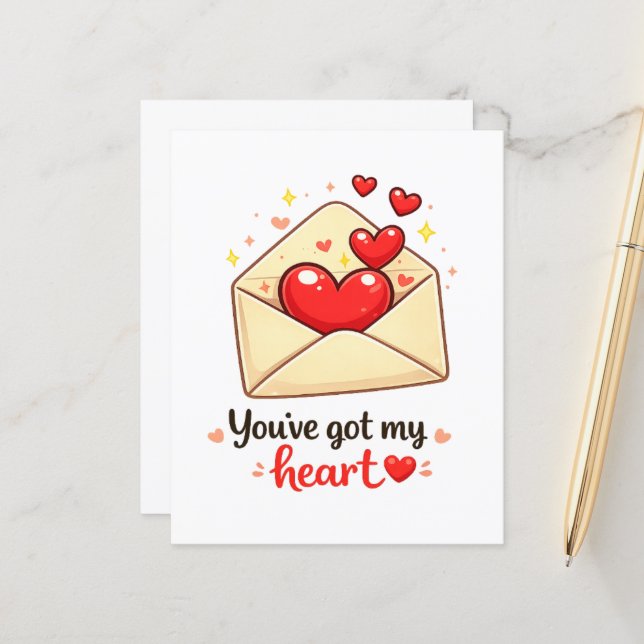 Cute Valentine Love (Vorderseite/Rückseite Beispiel)