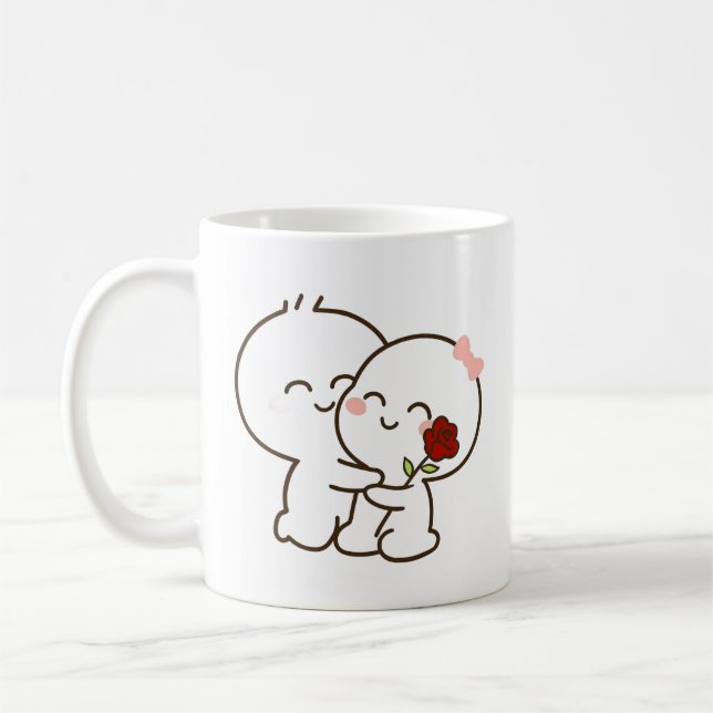 Cute Valentine’s Day Coffee Mug Kaffeetasse (Links)