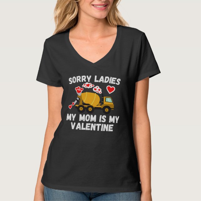 Cute Valentine s Day Son  Cement Mixer Kids Boys T-Shirt (Vorderseite)