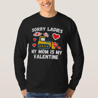 Cute Valentine s Day Son  Construction Kids Boys T-Shirt