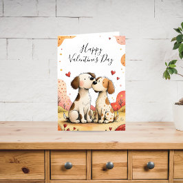 Cute Valentine’s Dog Card Feiertagskarte